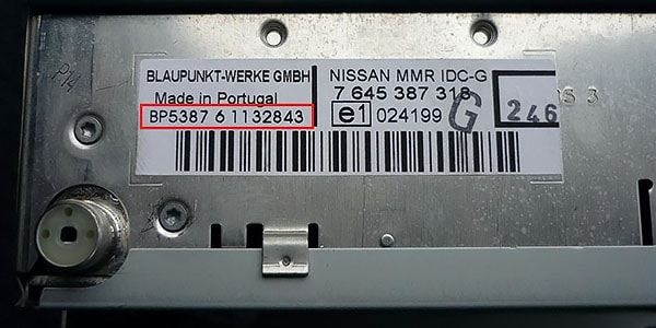 Разблокировать магнитолу на Nissan (фото-2)